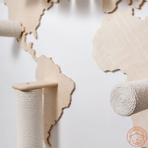 Photo №3. Complexe de jeu mural pour chats Carte du monde en Fédération de Russie